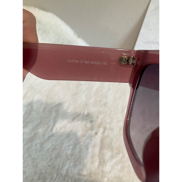 SOJOS Vintage Oversized Square Sunglasses SJ2194 C7 Retro UV400 Protection Purpl - Picture 4 of 8